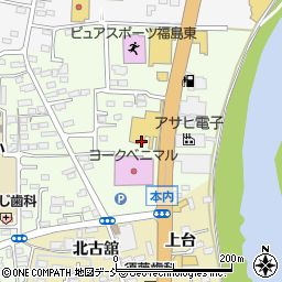 福島県福島市丸子中ノ町周辺の地図