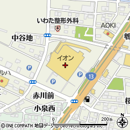 セリアイオン福島店周辺の地図