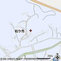 福島県伊達市保原町富沢松ケ作32周辺の地図