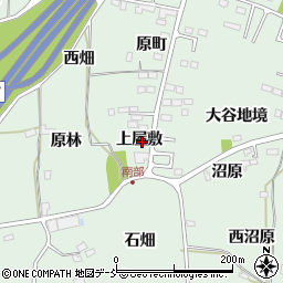 福島県福島市笹谷上屋敷周辺の地図