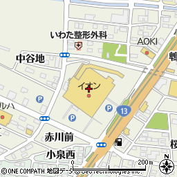 マクドナルドイオン福島店周辺の地図