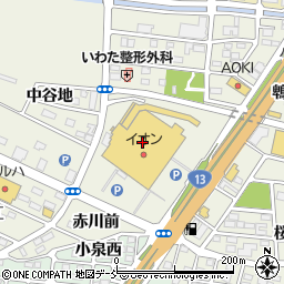 すき家イオン福島店周辺の地図