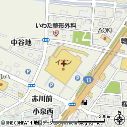 はん・印刷の大谷イオン福島店周辺の地図