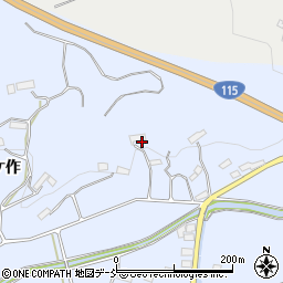 福島県伊達市保原町富沢日向周辺の地図