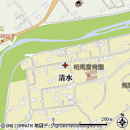 福島県相馬市中野清水周辺の地図