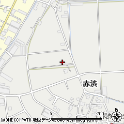 新潟県新潟市南区赤渋3949-2周辺の地図