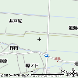 福島県福島市大笹生井戸尻周辺の地図