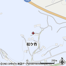 福島県伊達市保原町富沢松ケ作124-1周辺の地図