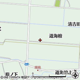 福島県福島市大笹生（道海檀）周辺の地図