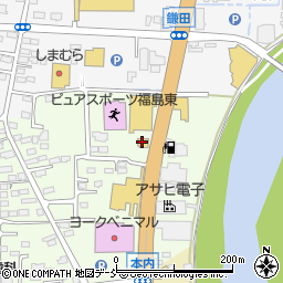 まるまつ　福島鎌田店周辺の地図