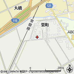 福島県相馬市成田栗町184周辺の地図