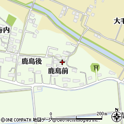福島県相馬市馬場野鹿島前周辺の地図