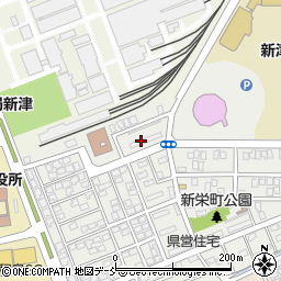 新津新栄町住宅周辺の地図