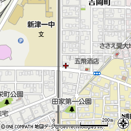 ファミリーマート新津吉岡町店周辺の地図