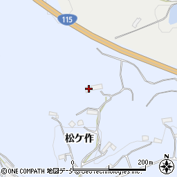福島県伊達市保原町富沢松ケ作60周辺の地図