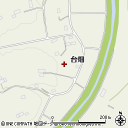 福島県伊達市霊山町中川台畑周辺の地図