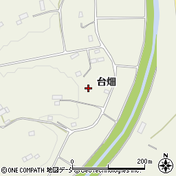 福島県伊達市霊山町中川（台畑）周辺の地図