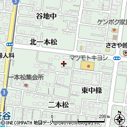 福島県福島市笹谷北一本松1-5周辺の地図
