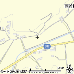 福島県伊達市保原町高成田若林周辺の地図
