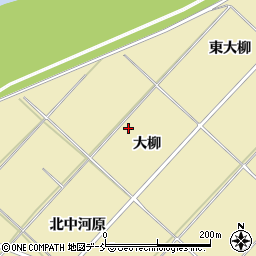 福島県福島市本内大柳周辺の地図