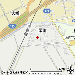 福島県相馬市成田栗町166周辺の地図