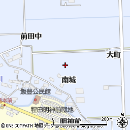 福島県相馬市新田南城周辺の地図