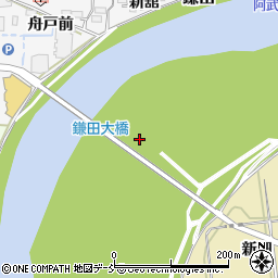 鎌田大橋周辺の地図