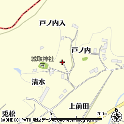 福島県伊達市保原町高成田戸ノ内入周辺の地図