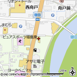 日産プリンス福島販売福島鎌田店周辺の地図