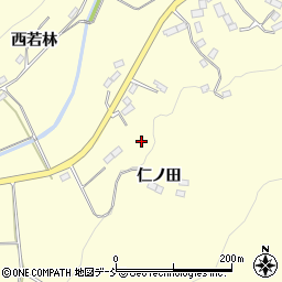 福島県伊達市保原町高成田仁ノ田周辺の地図