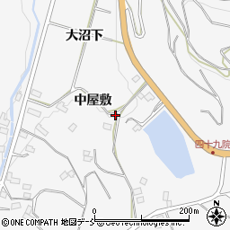 福島県伊達市保原町柱田中屋敷22周辺の地図