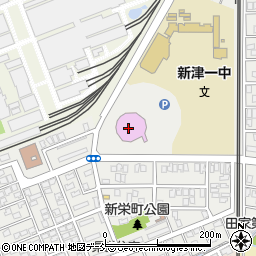 新潟市秋葉区文化会館周辺の地図