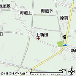 福島県福島市大笹生上新田周辺の地図