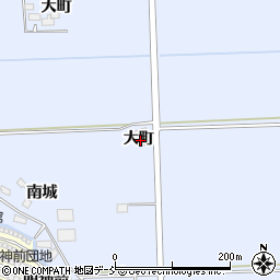 福島県相馬市新田大町周辺の地図