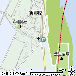 新潟県新潟市秋葉区新郷屋17周辺の地図