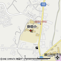伊達市立掛田小学校周辺の地図
