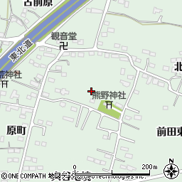 福島県福島市笹谷前田周辺の地図