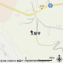 福島県伊達市霊山町中川土屋平14周辺の地図