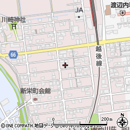 新潟県新潟市西蒲区川崎267周辺の地図