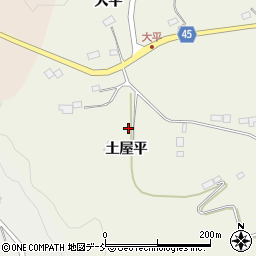 福島県伊達市霊山町中川土屋平8周辺の地図