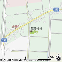 分田八集落開発センター周辺の地図