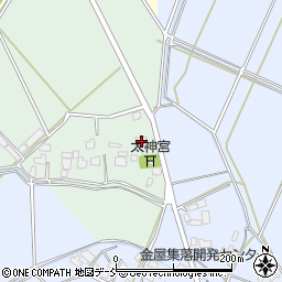 新潟県新潟市秋葉区東金沢21周辺の地図