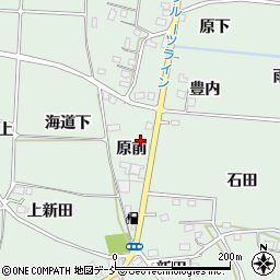 福島県福島市大笹生原前周辺の地図