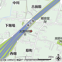 福島県福島市笹谷橋本周辺の地図