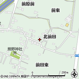 福島県福島市笹谷（北前田）周辺の地図