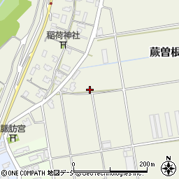 新潟県新潟市秋葉区蕨曽根256周辺の地図
