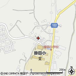 福島県伊達市霊山町掛田八幡内周辺の地図
