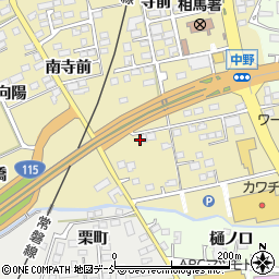 福島県相馬市中野寺前422-2周辺の地図