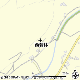 福島県伊達市保原町高成田西若林周辺の地図
