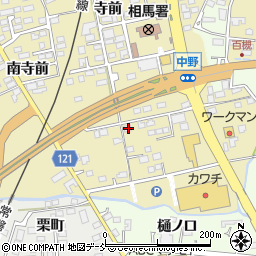 福島県相馬市中野寺前350周辺の地図